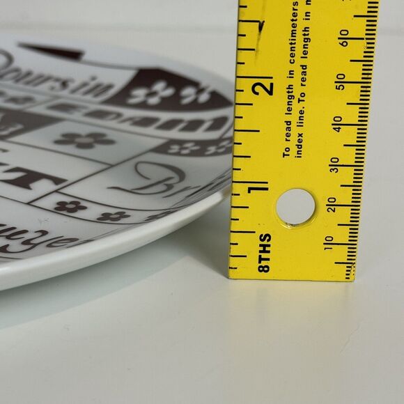 Vintage Saltera Cheeseboard 10in Platter Plate Japan 70s - Picture 7 of 7